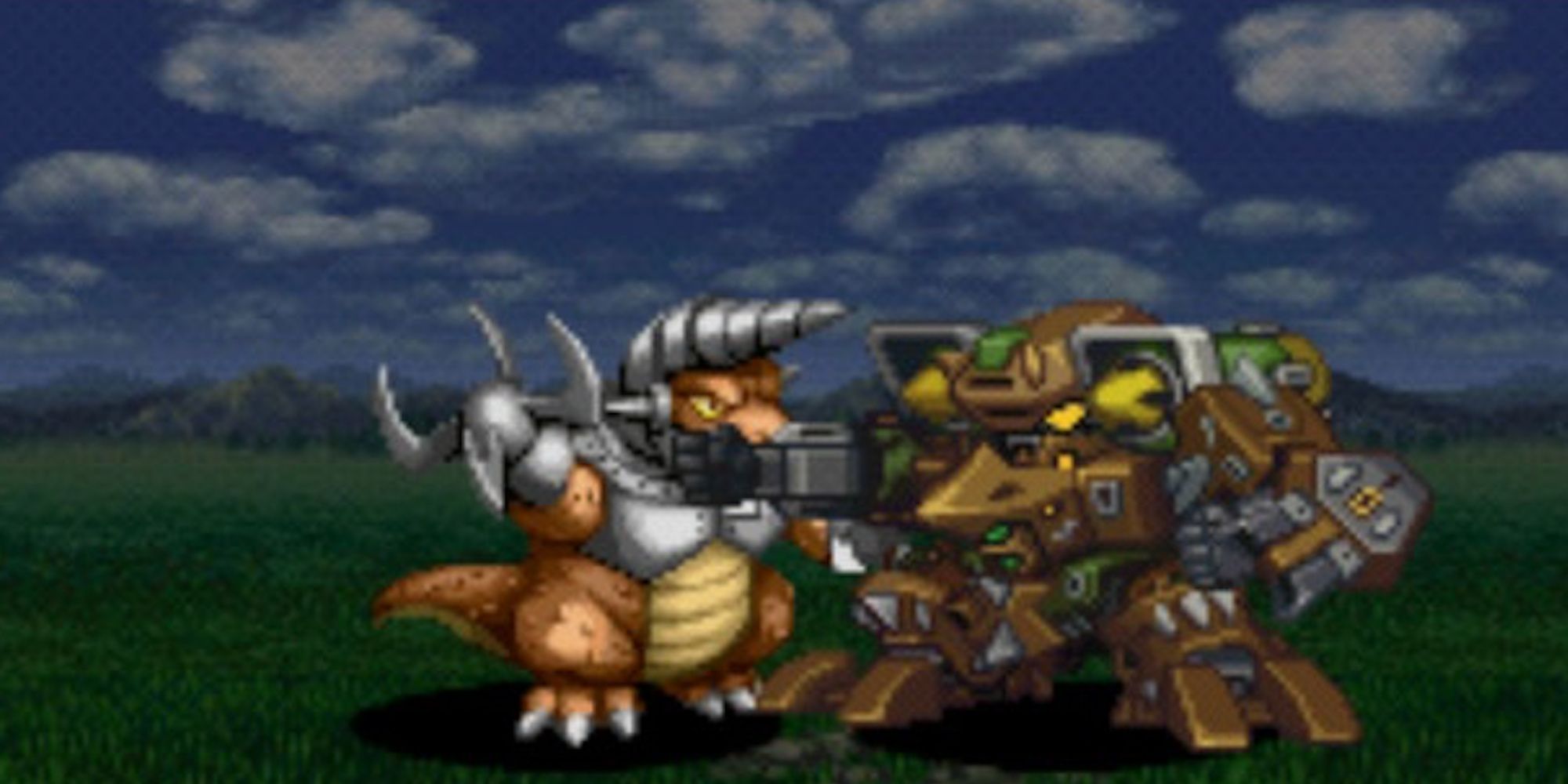 Fighting a battle in Super Robot Taisen Alpha Gaiden