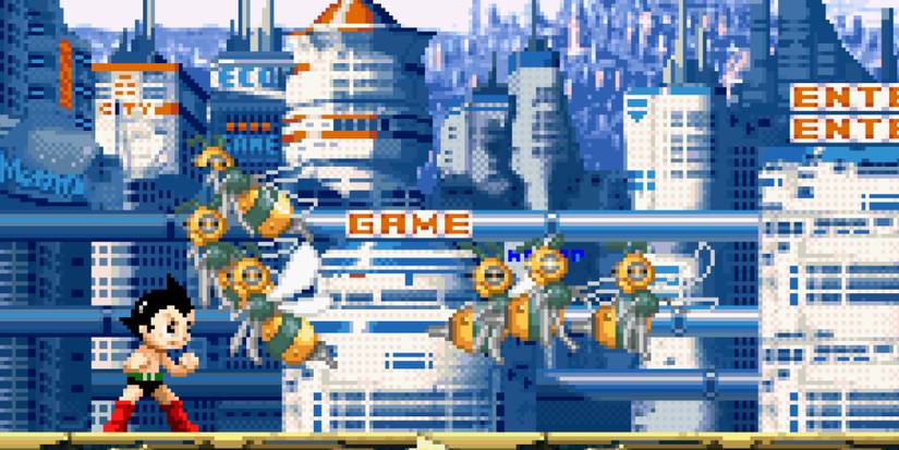 Fighting enemies in Astro Boy Omega Factor