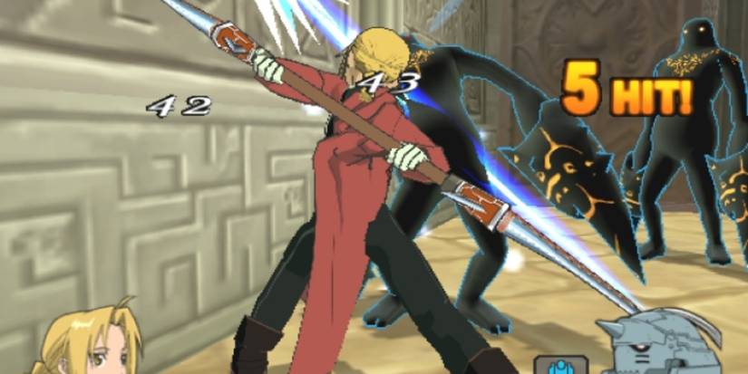 Fighting enemies in Fullmetal Alchemist 2 Curse Of The Crimson Elixir