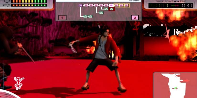 Fighting enemies in Samurai Champloo Sidetracked