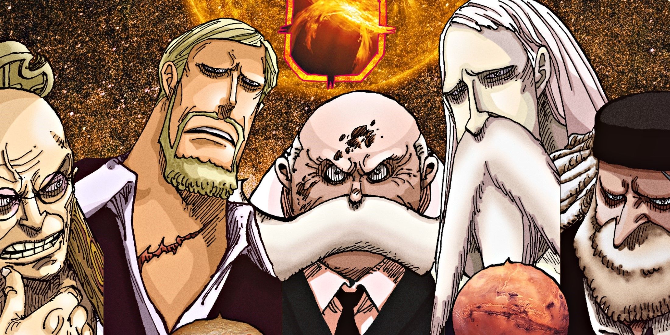 Gorosei Five Elders One Piece - Featured
