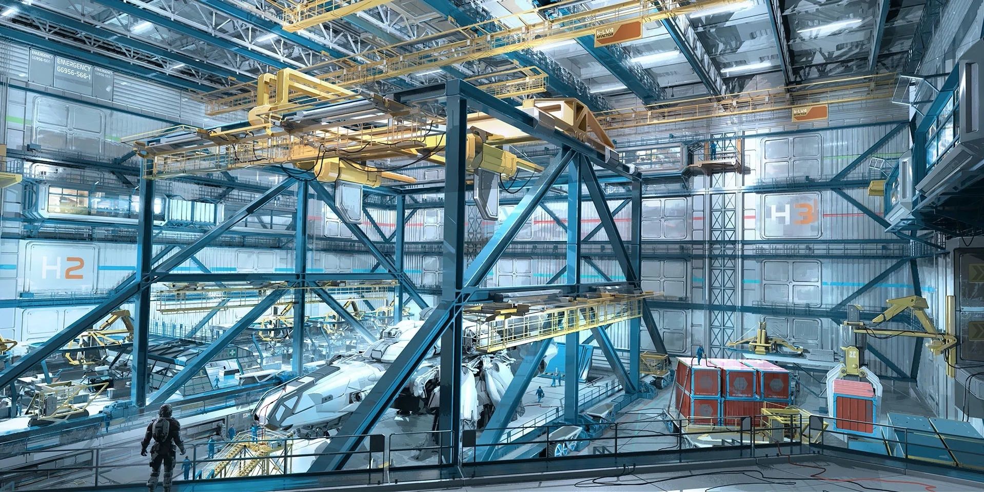 spaceship manufacturing plant