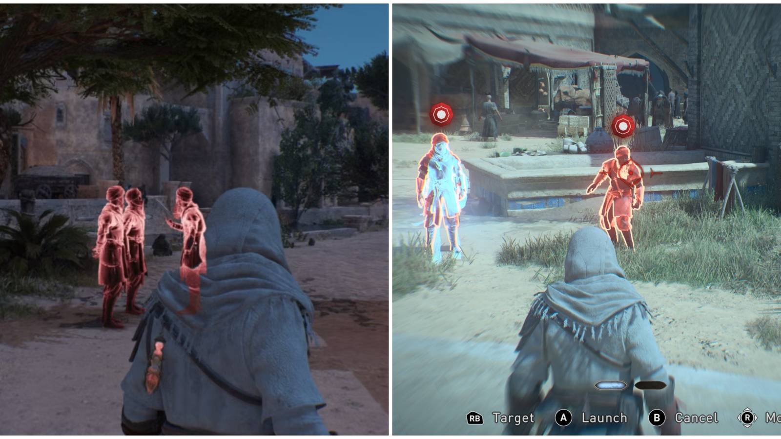 localizing targets using assassin's focus