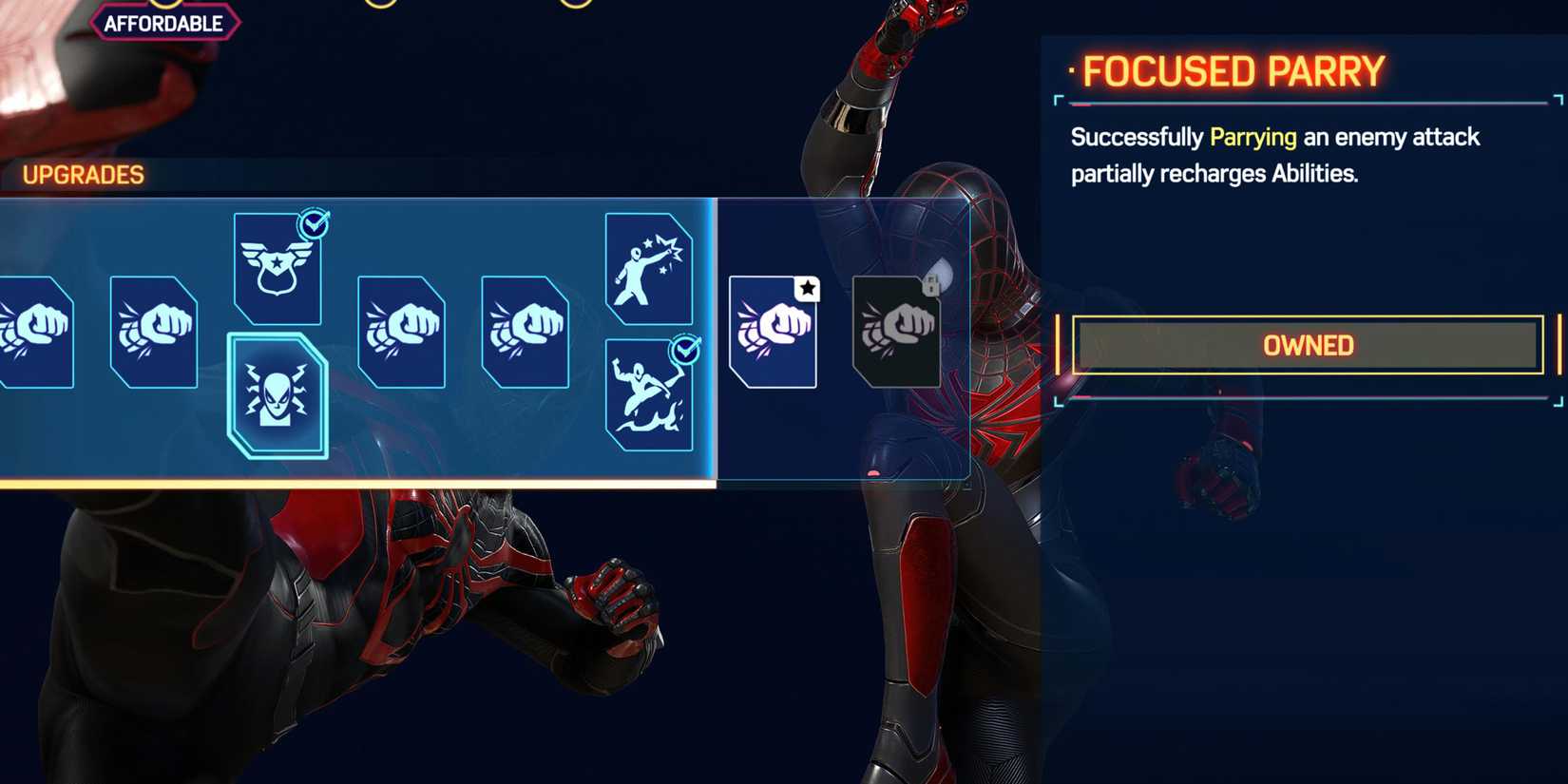 focused parry Spider-Man 2