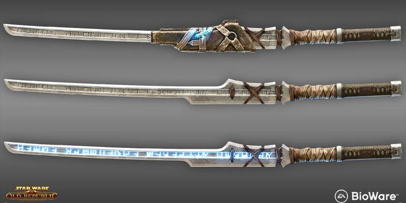 Force Imbued Swords from Star Wars The Old Republic