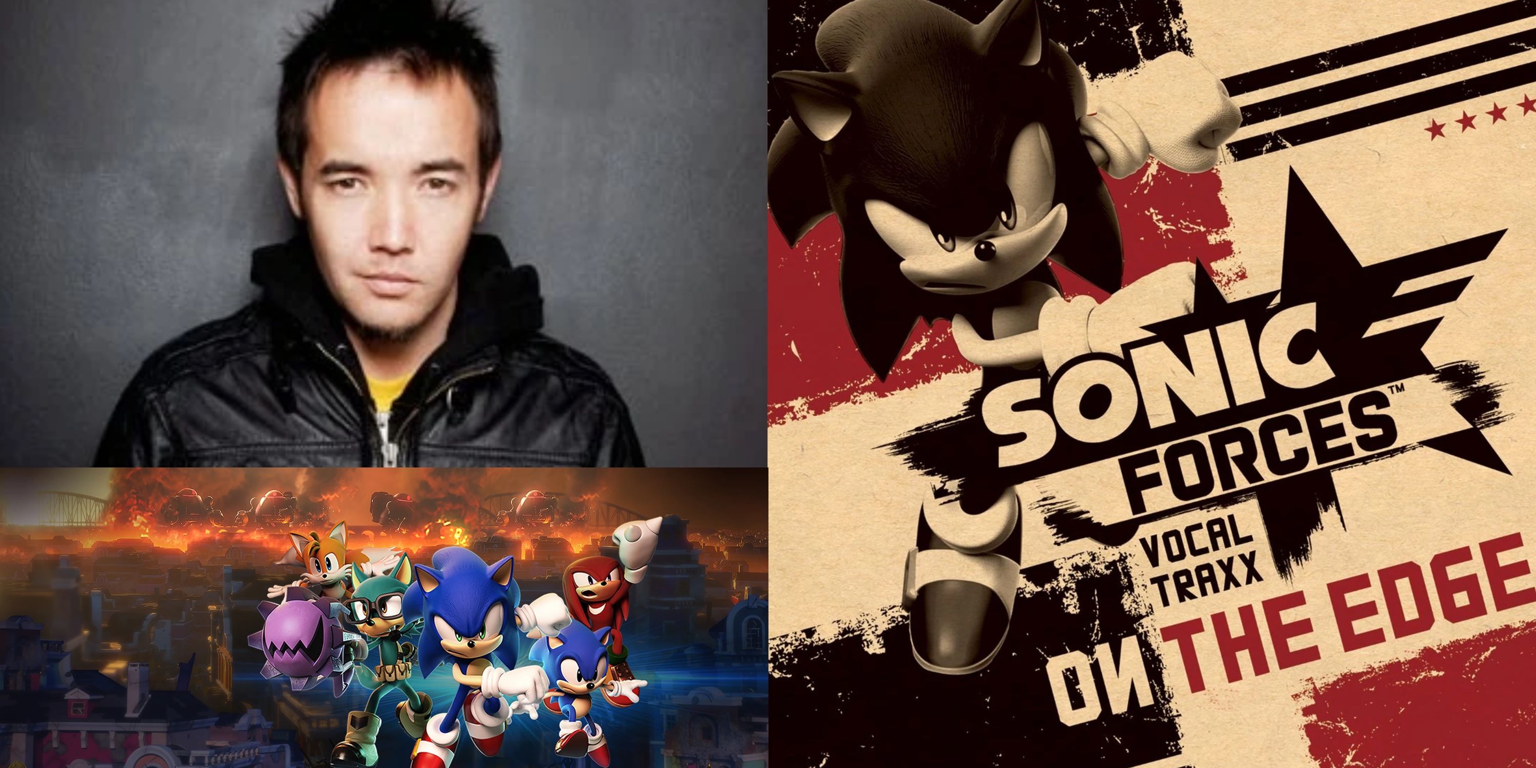 singer Doug Robb, plus cover art for Sonic Forces