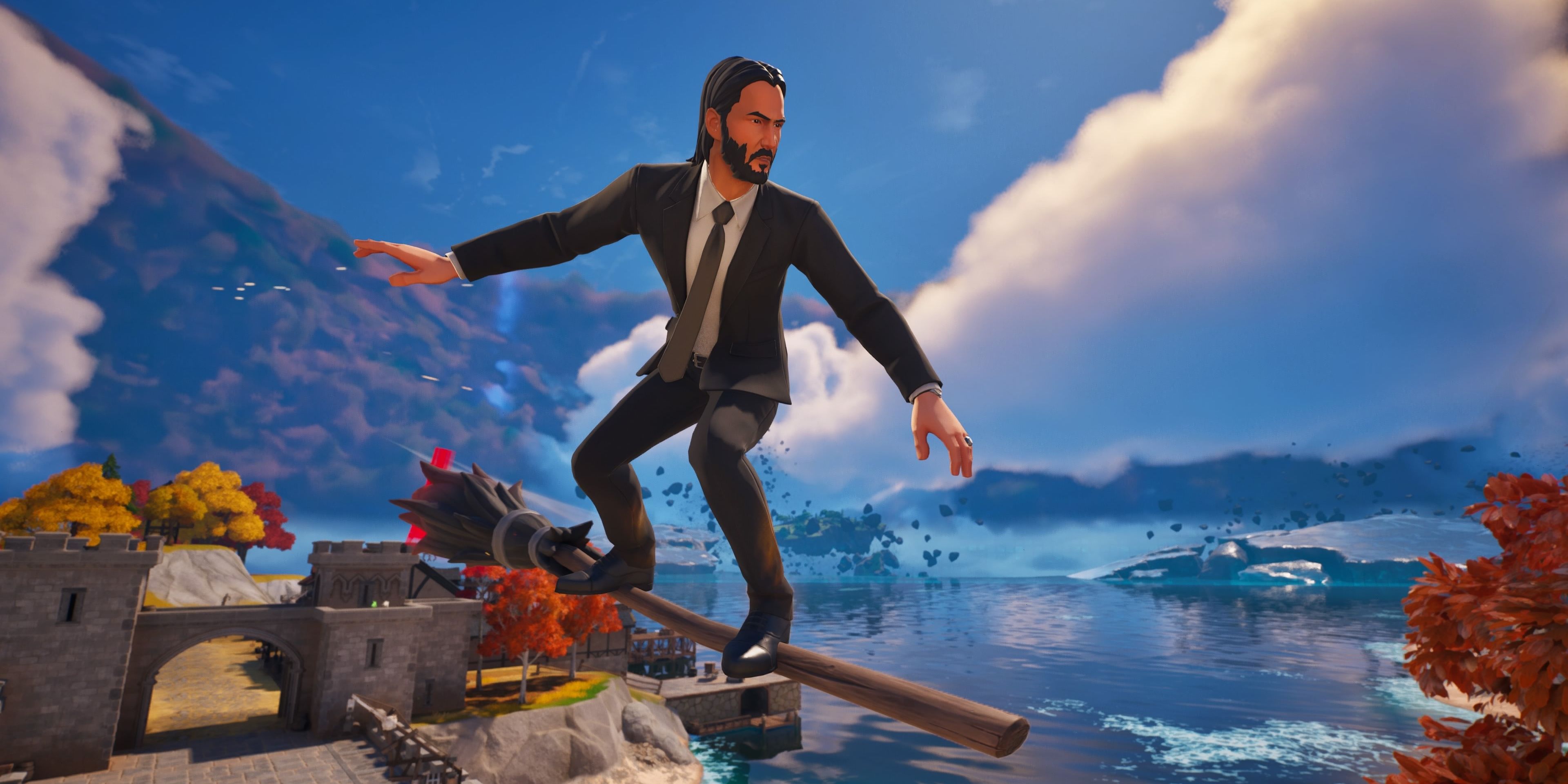 john wick using the witch broom