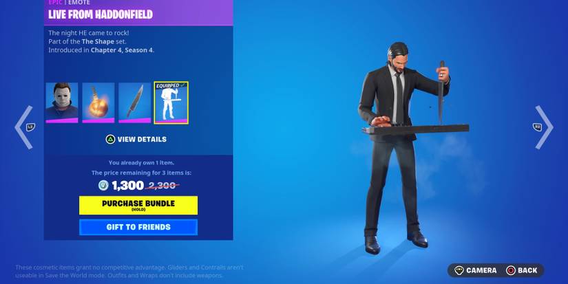 live from haddonfield emote