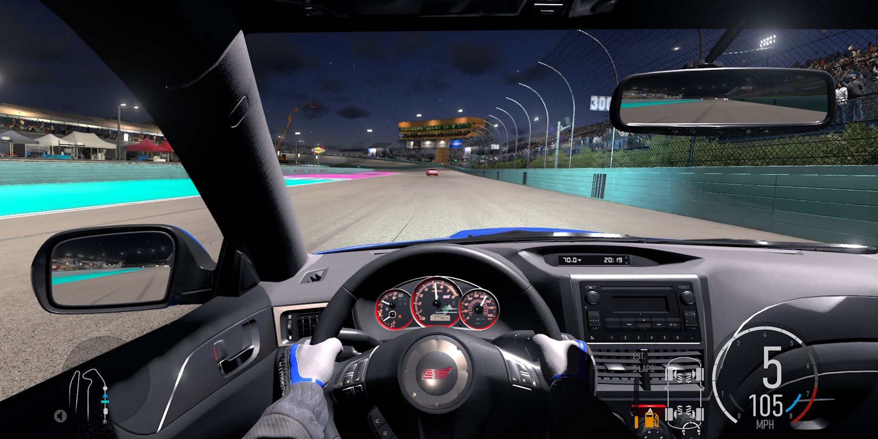 Forza Motorsport race cockpit view