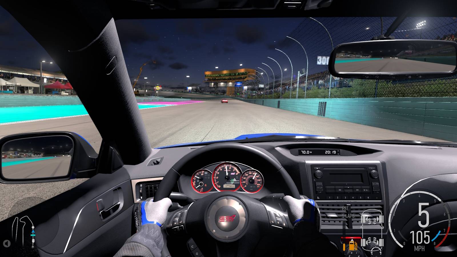 Forza Motorsport race cockpit view