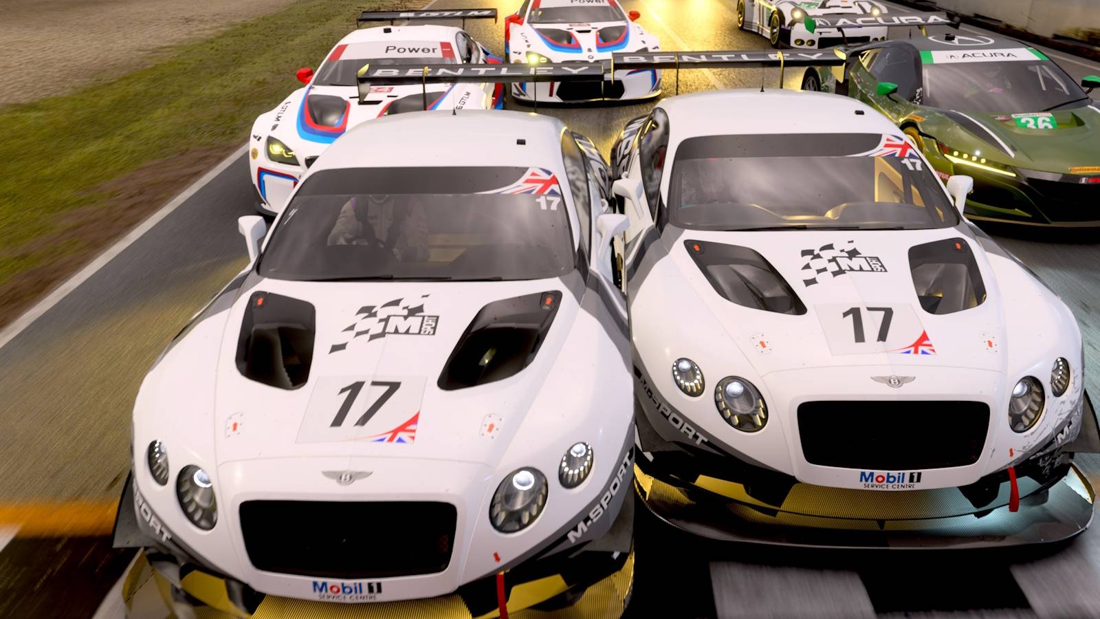 Forza Motorsport racers colliding