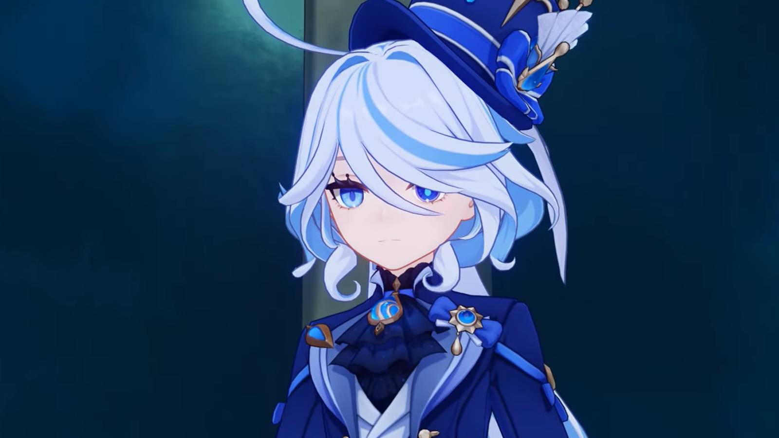 Genshin Impact cutscene featuring Furina