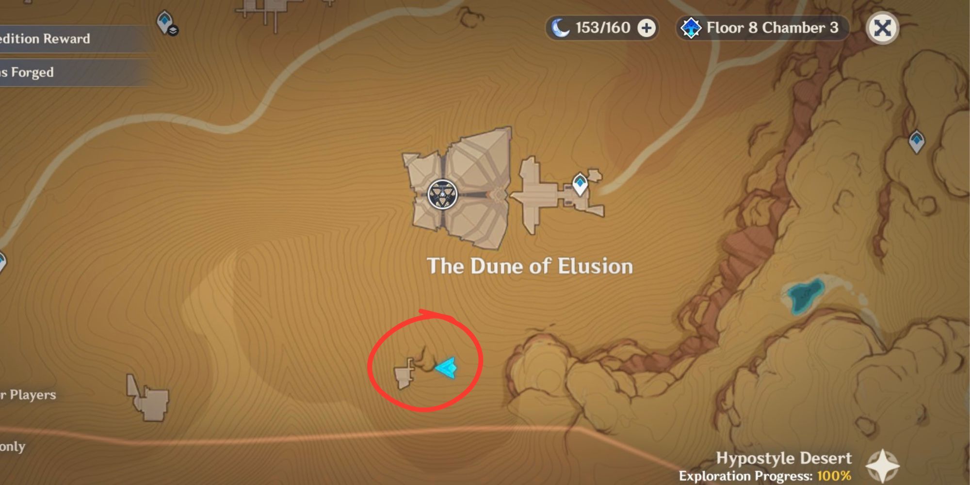 Genshin Impact Dune of Elusion Location