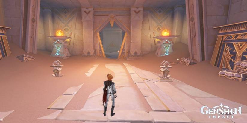 Genshin Impact Dune of Magma Puzzle Completion