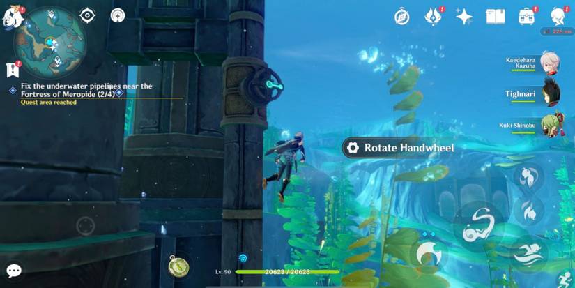 Genshin Impact- Our Purpose Is in Another Canal Quest Walkthrough Underwater Pipeline 3