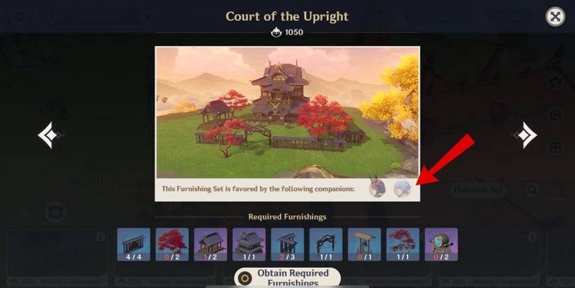 Genshin Impact- Outdoor Furnishing Set