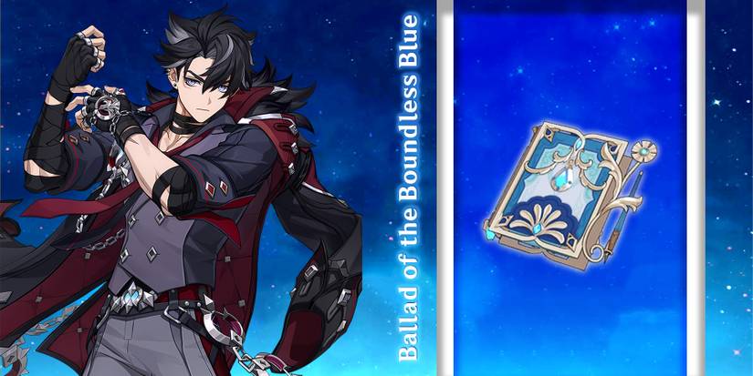 genshin impact wriothesley using ballad of the boundless blue