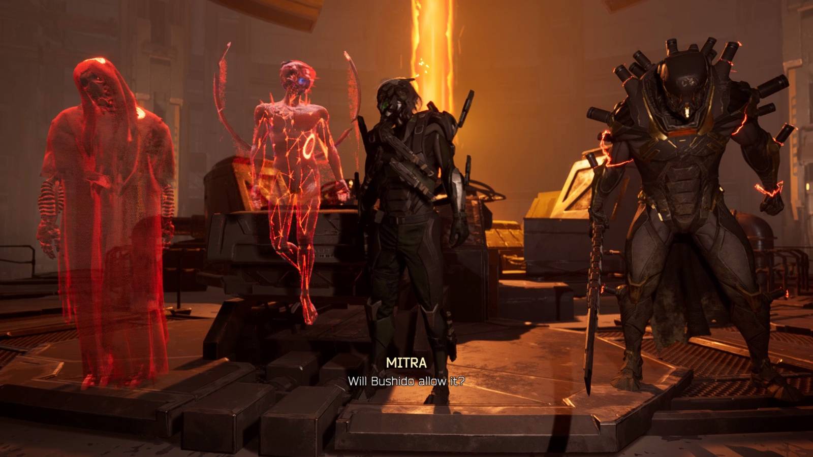 mitra and ahriman ghostrunner 2