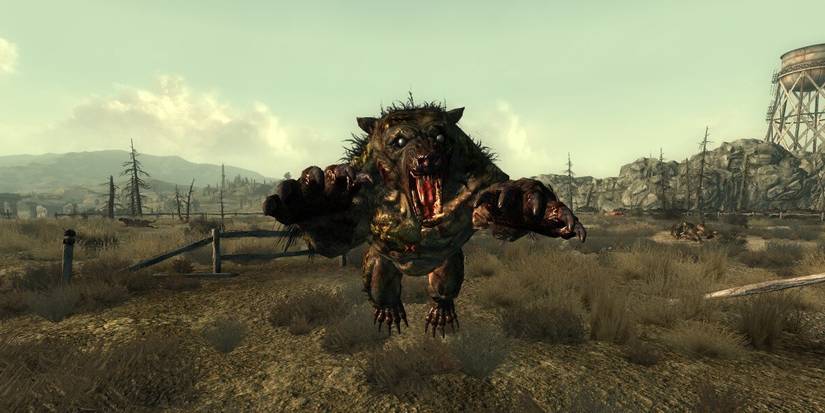 Giant Yao Guai in Fallout New Vegas