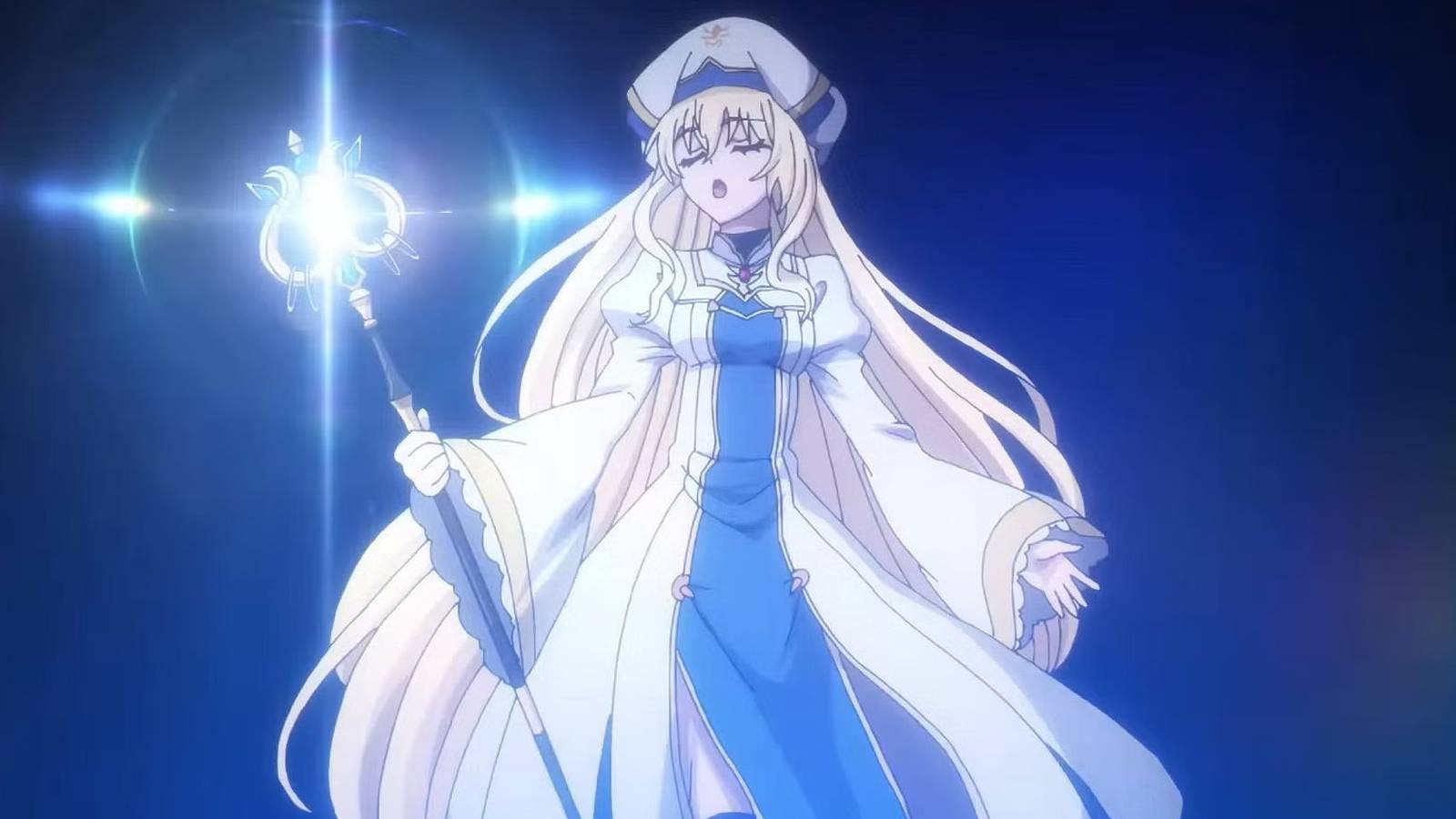 Priestess Performing a Miracle in Goblin Slayer 