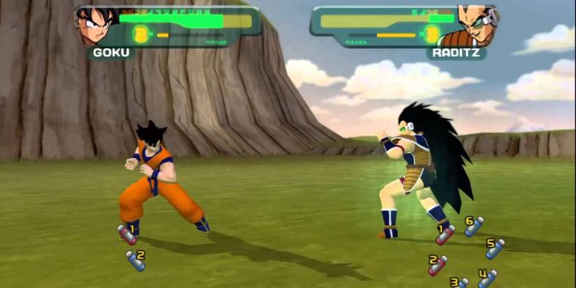 Goku vs Raditz in Dragon Ball Z Budokai