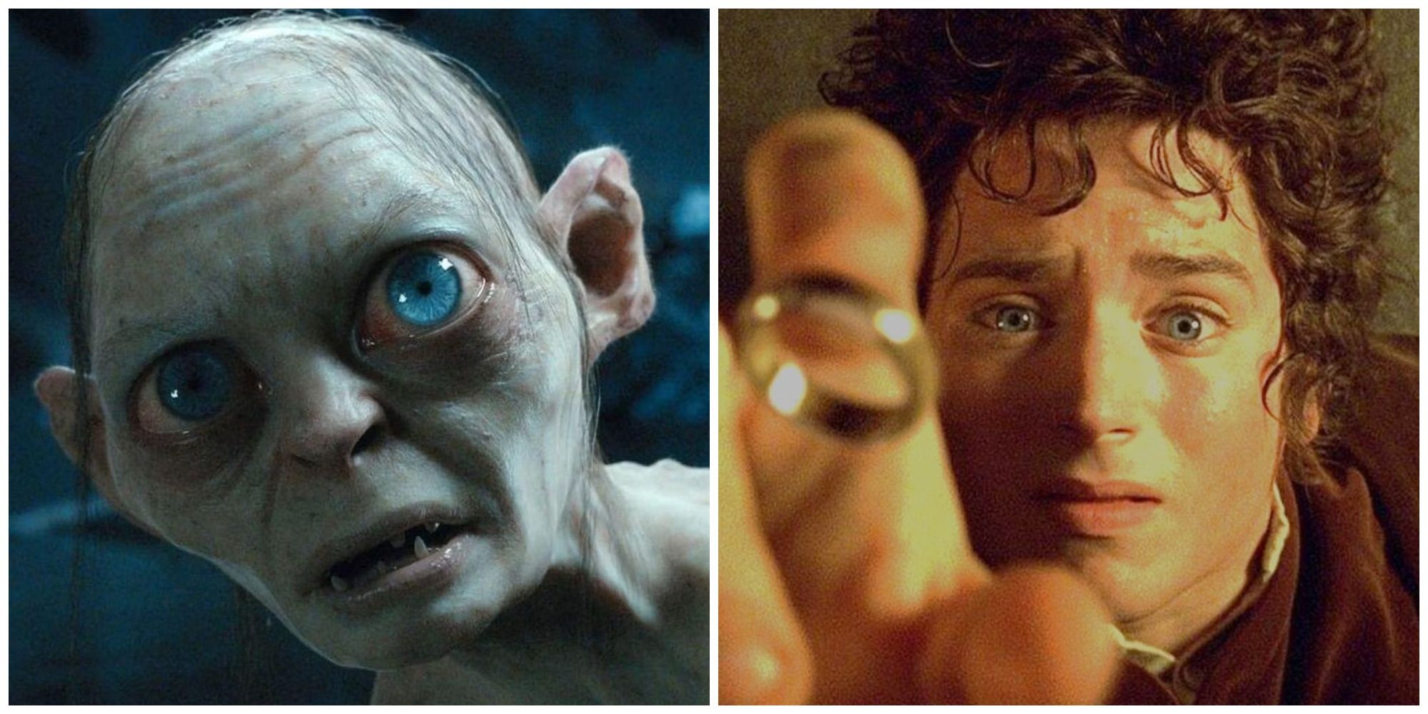 gollum and frodo in the lord of the rings