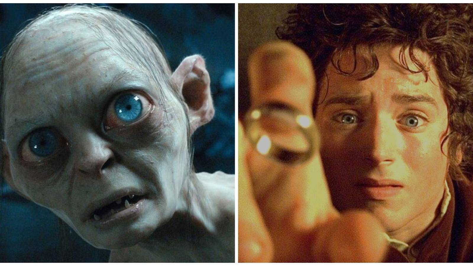 gollum and frodo in the lord of the rings