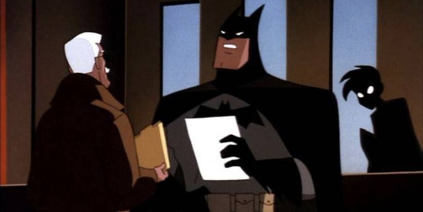 Gordon, Superman, and Robin in Superman: The Animated Series