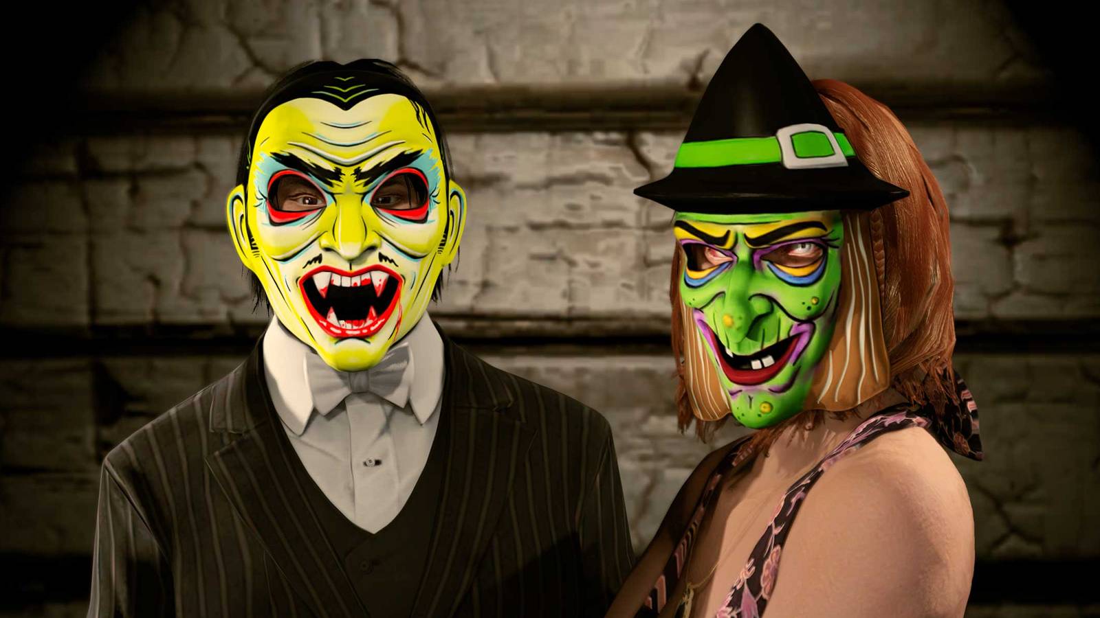 vampire and witch masks for gta online