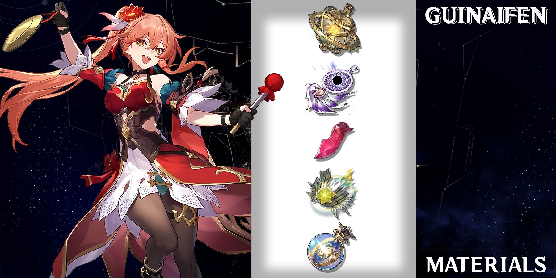 Honkai: Star Rail – Guinaifen Ascension and Trace Materials