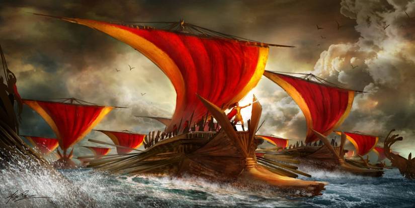 A fleet of ships in the Gullet