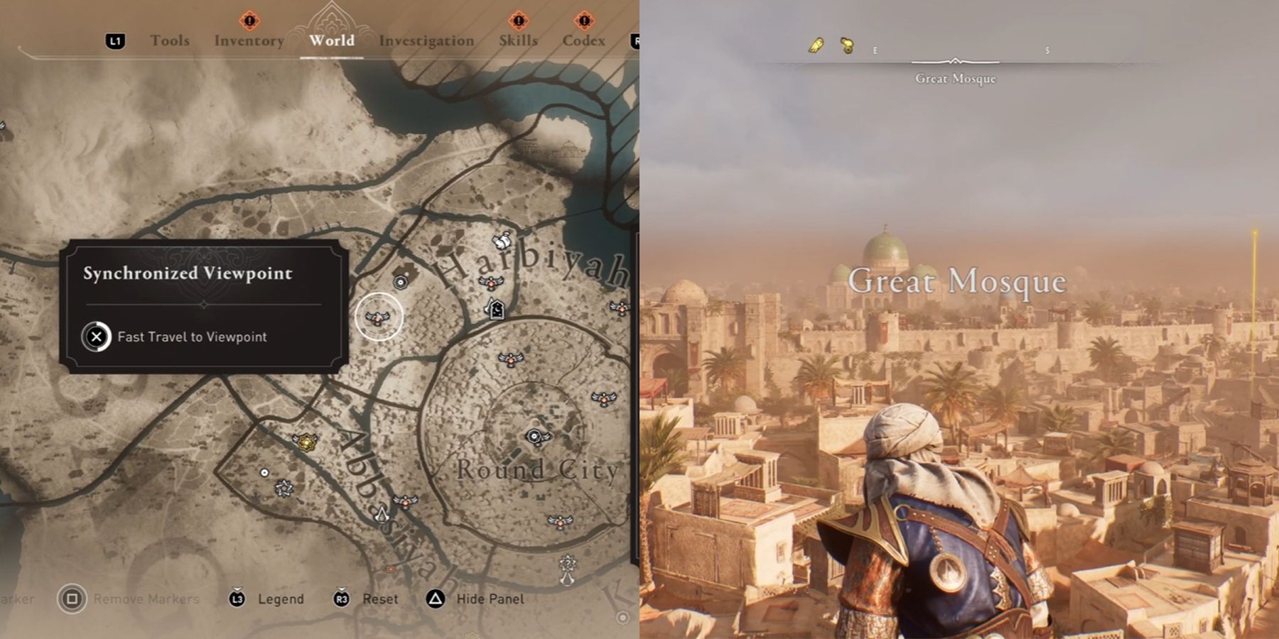 harbiyah great mosque viewpoint assassin creed mirage