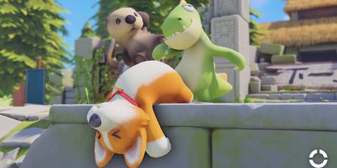 Three characters fighting in Party Animals