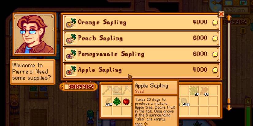 apple sapling stardew valley 