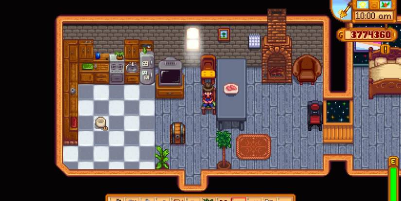 sashimi placed on a table in stardew valley