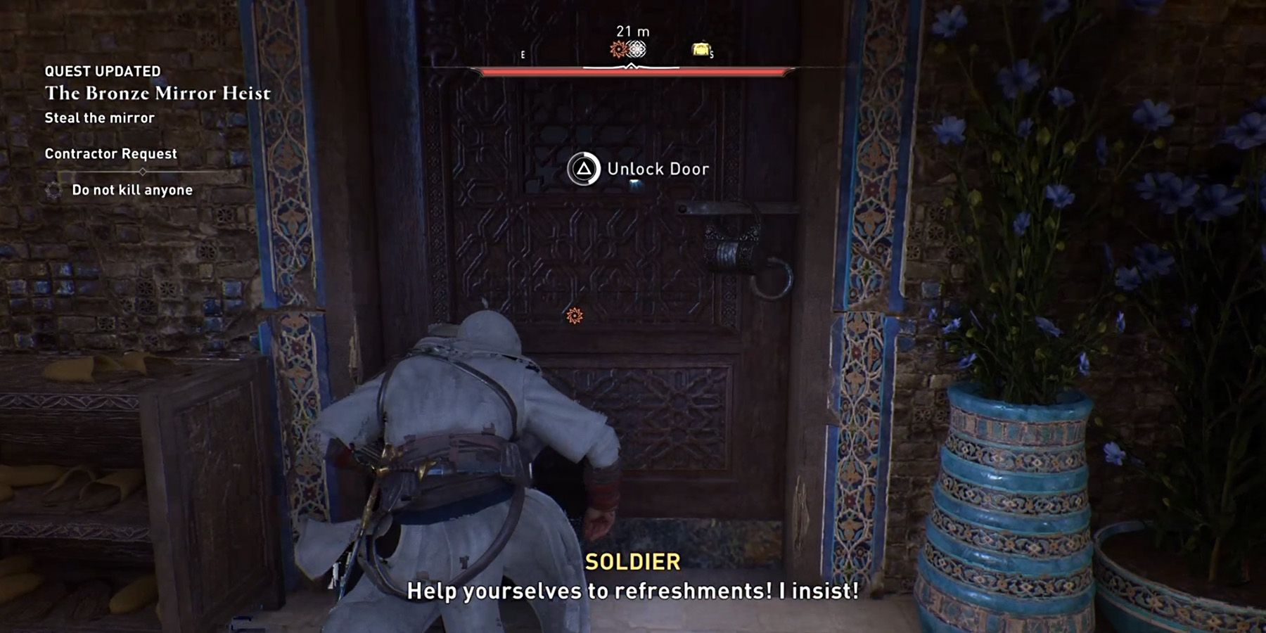 how to unlock the door in assassin creed mirage