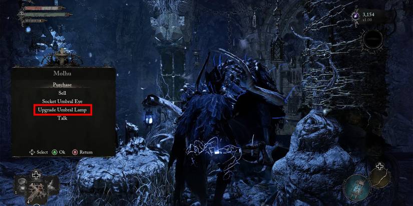 how to upgrade the umbral lamp in lords of the fallen