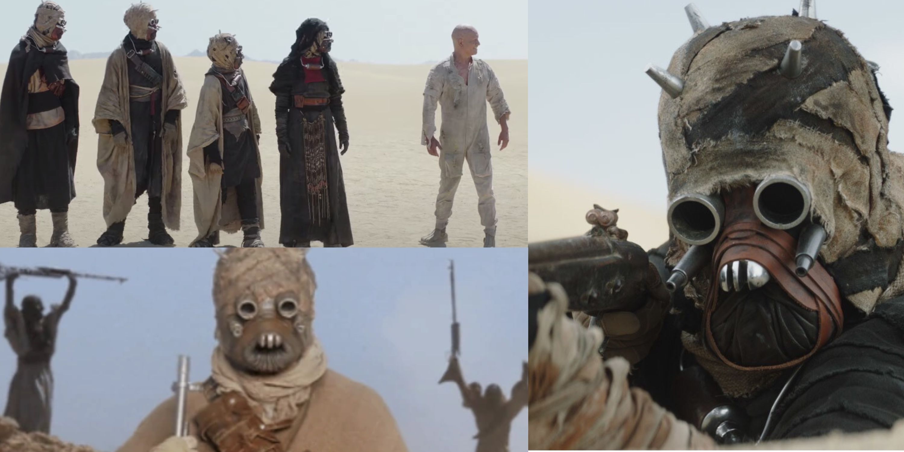 Various shots of the Tusken Raiders/ Sand People