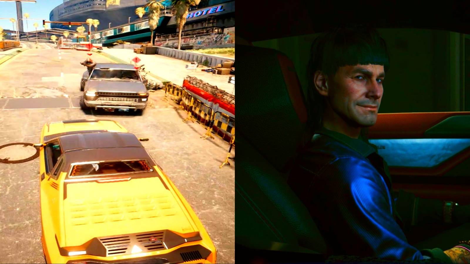 Incoming car collision and Muamar 