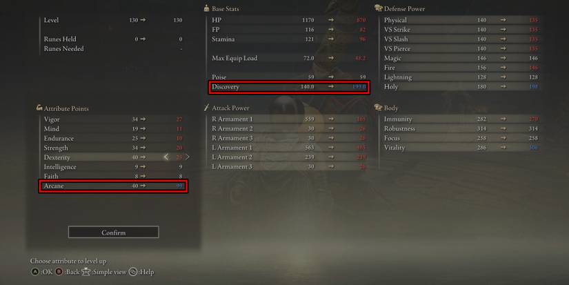 increase arcane at rennala in elden ring