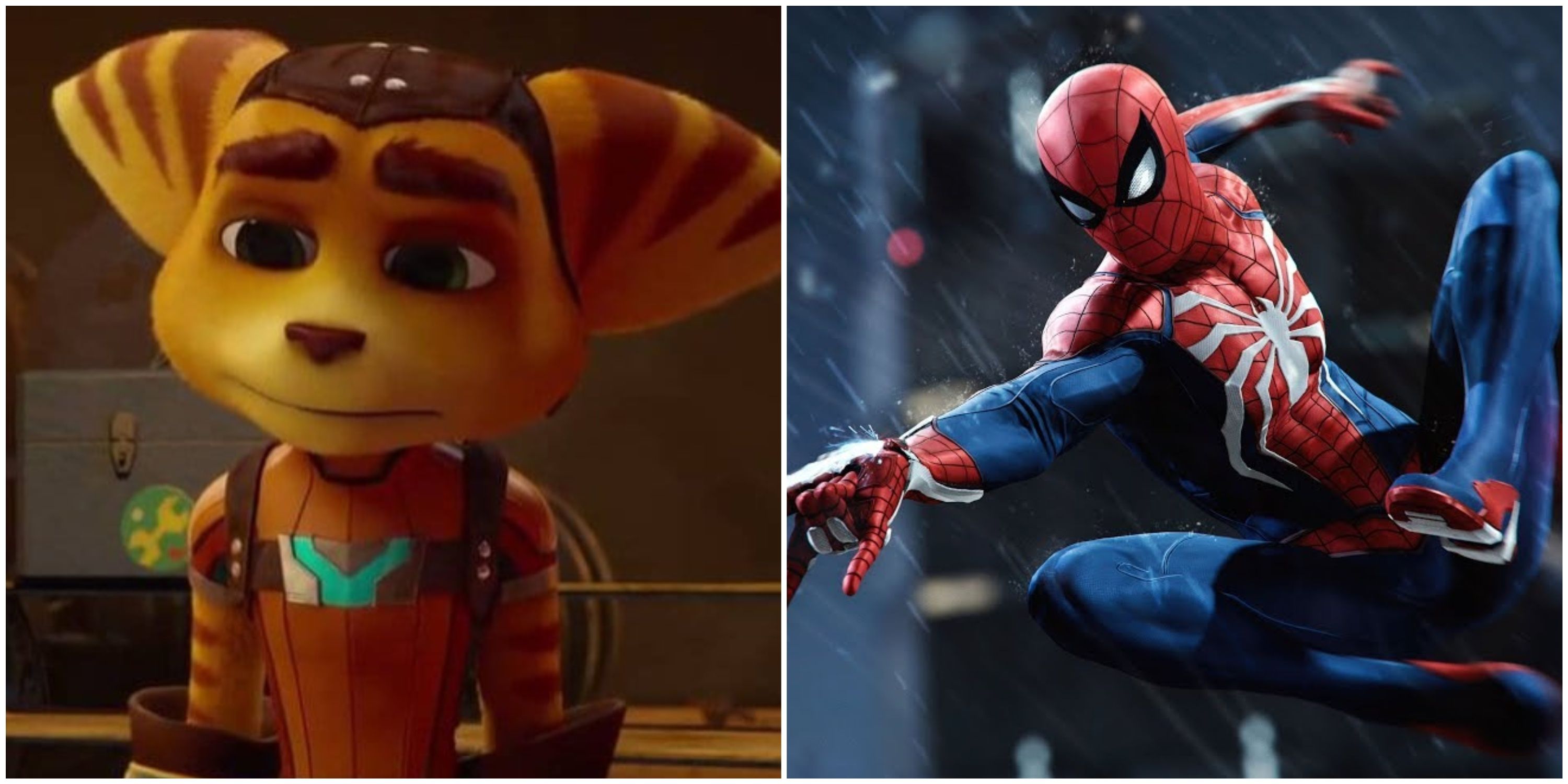 Insomniac games 2016's Ratchet & Clank and 2018's Spider-Man