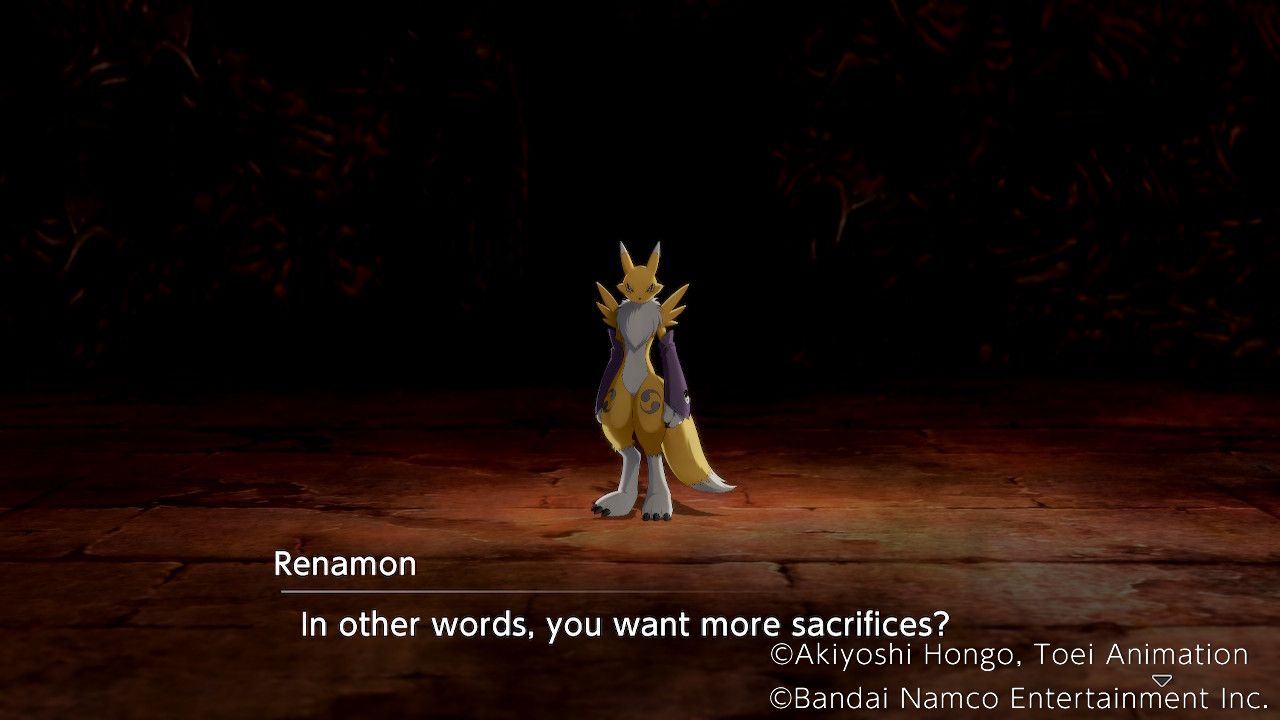 Digimon Survive_Renamon Sacrifices