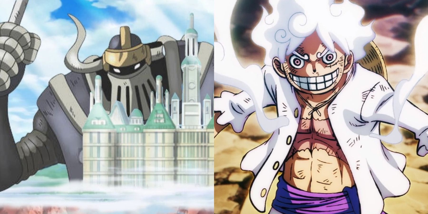 Iron giant gear 5 luffy one piece