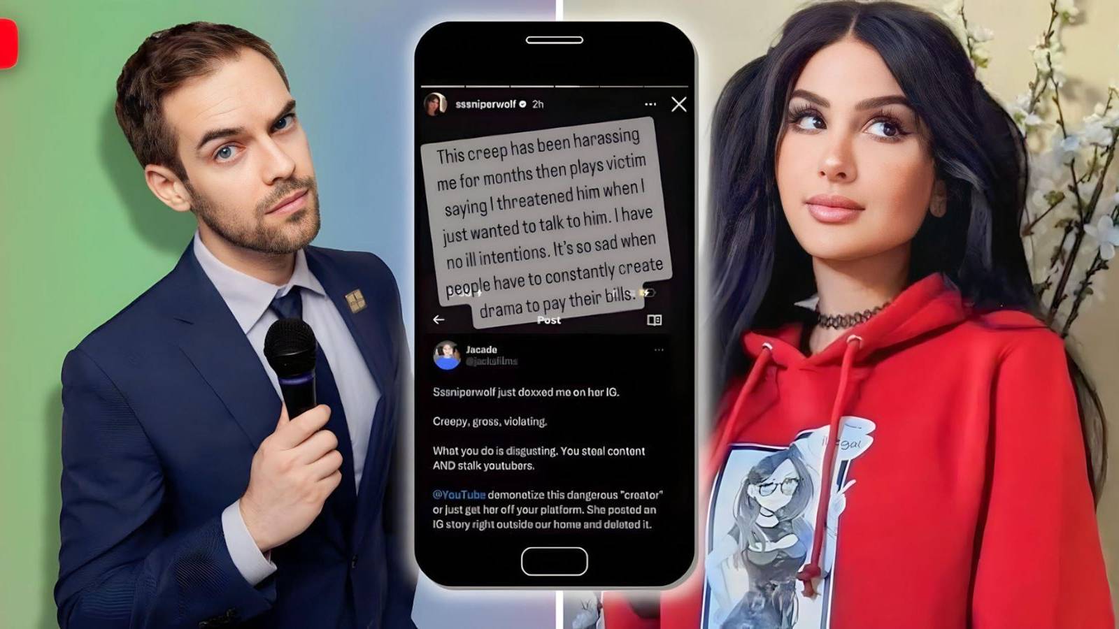 Jacksfilms and SSSniperwolf Doxxing