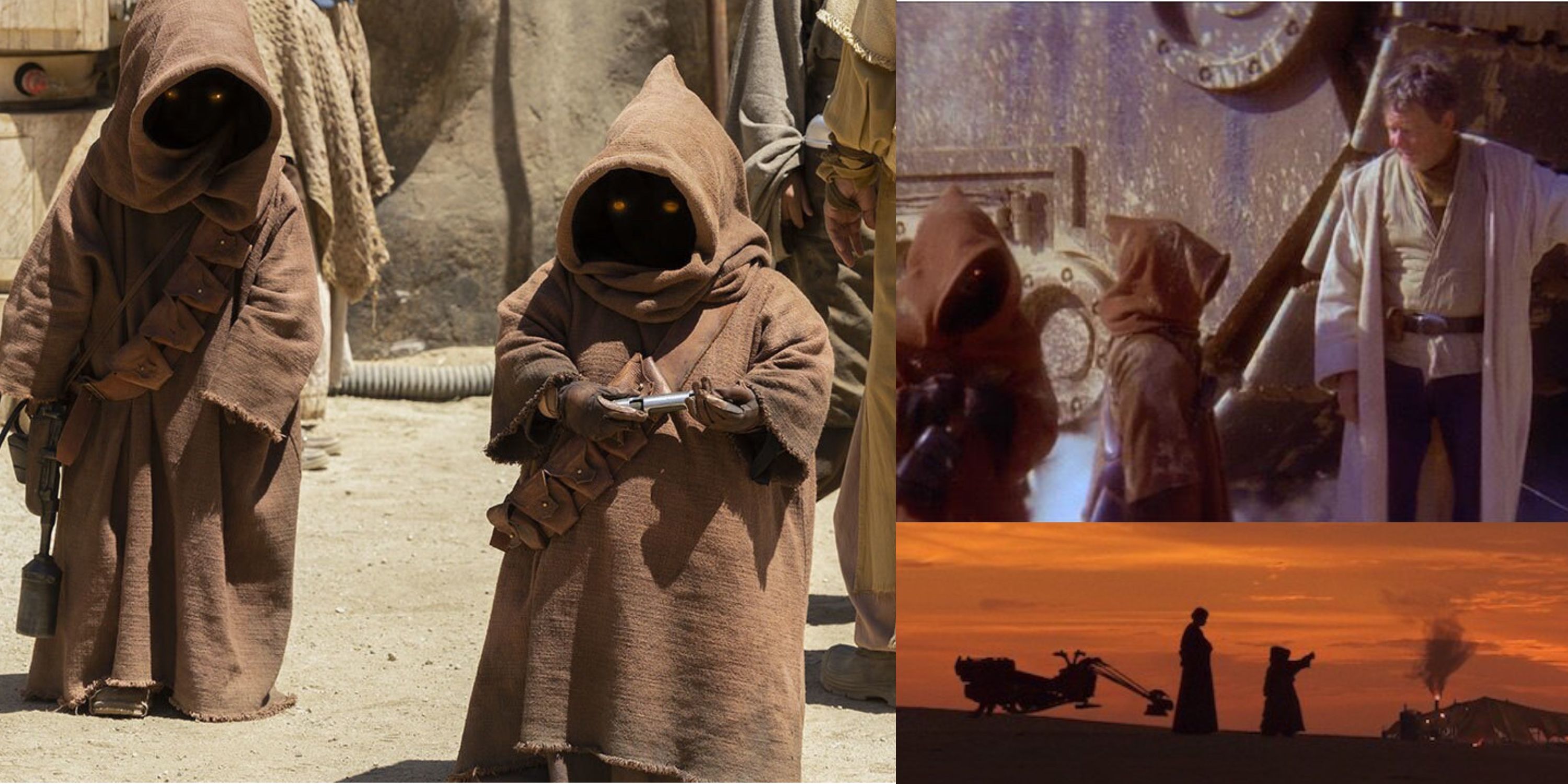 Various pictures of the Jawas from across the saga