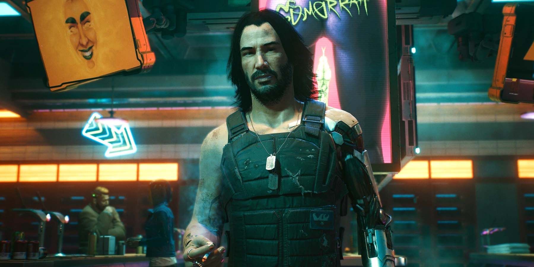 Keanu Reeves' Johnny Silverhand Speaking to V in Cyberpunk 2077