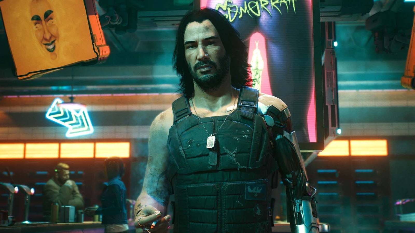Keanu Reeves' Johnny Silverhand Speaking to V in Cyberpunk 2077