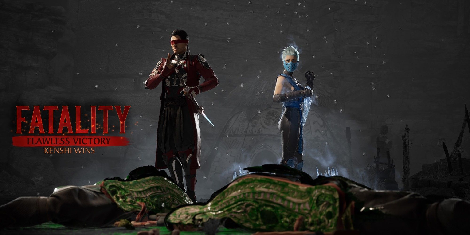 Kenshi and Frost on the fatality screen