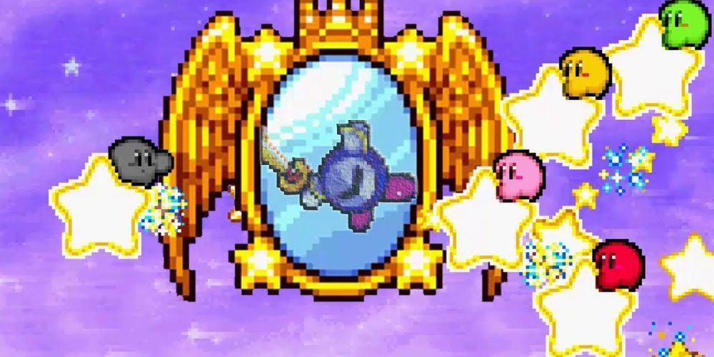 Gameplay screenshot from Kirby Amazing Mirror 