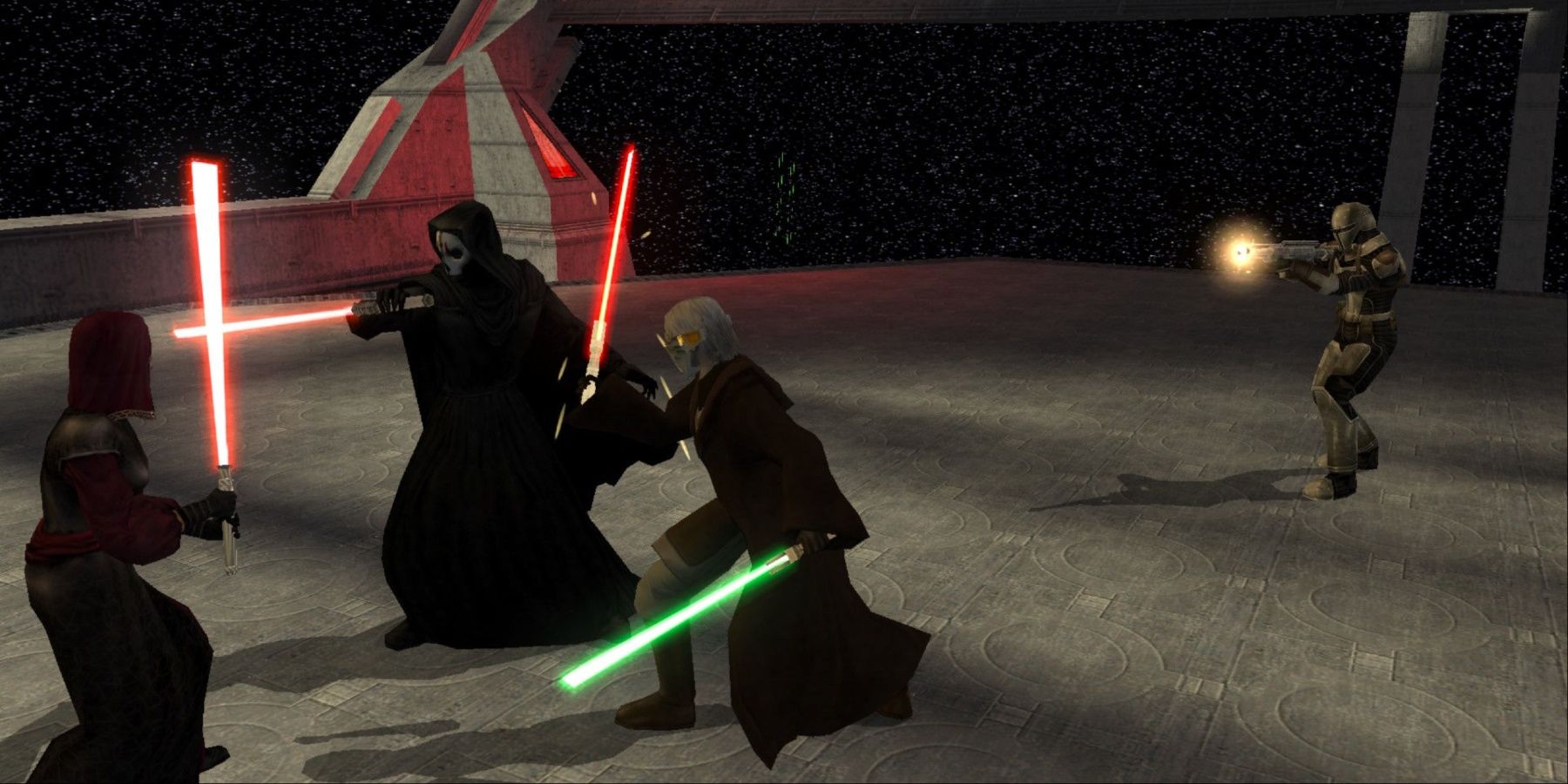 Knights Of The Old Republic 2 - Duel between jedi and Darth Nihilius